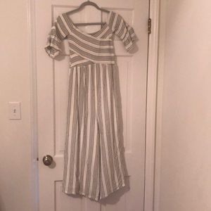 Ali and jay Off the shoulder jumpsuit